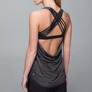 Lululemon Wild Tank/ Heathered black